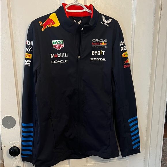 Oracle Red Bull Racing Men's Black Performance Jacket - Picture 1 of 8